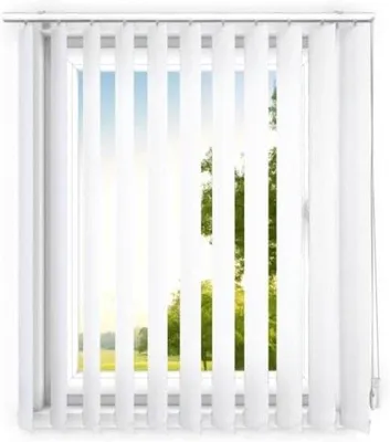 Produktbild von Vertikale Lamellen - Klassische Raumbekleidung - Privatsphäre schaffen - Flexibler Anbringung - 80x120 cm - Weiß