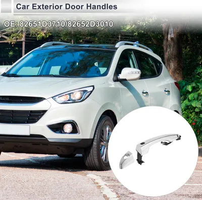 Image de Poignées De Porte Extérieure Avant Gauche Pour Hyundai Tucson 2016-2020 Poignée De Porte Durable De Remplacement No.82651D3710/82652D3010 Abs 1 Pièce