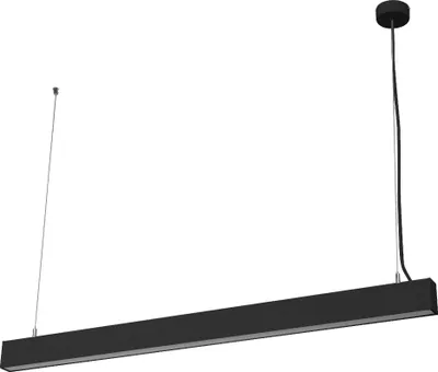 Produktbild von Ledvance LED Pendelleuchte Office Line Cuboid Suspended Schwarz 113cm 42W 5500lm Neutralweiß 4000K Dimmbar