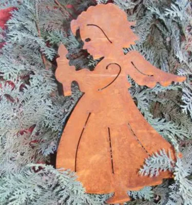 Produktbild von Rostikal Weihnachtsdeko Engel Figur 54 cm Gartenstecker Rost Weihnachten Deko Wohnzimmer