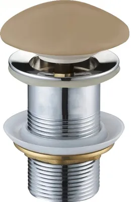 Produktbild von Mexen Ablaufventil Klick-Klack rund, Cappuccino Keramik matt - 79910-64