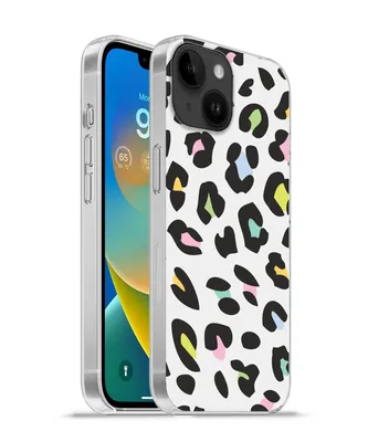 Produktbild von MuchoWow® Handyhülle Schutzhülle Hülle für Apple iPhone 14 - Softcase Pantherdruck - Farben - Schwarz Silikon Softcase Handy Hülle - Mobiltelefonhülle