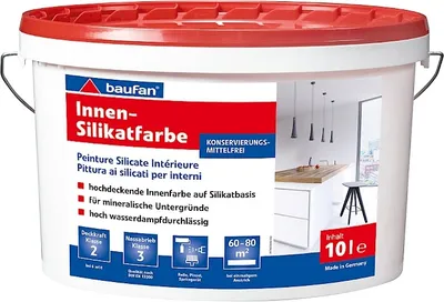 Produktbild von Baufan Innen-Silikatfarbe weiß 10l 021033