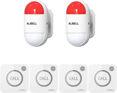 Immagine prodotto di Sistema di allarme personale con sirena da 120 dB e quattro pulsanti di emergenza