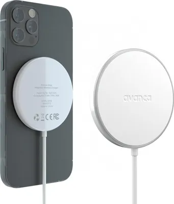 Produktbild von Avanca Kabelloses Magnetisches Ladegerät - Magsafe Ladegerät iPhone - Weiß