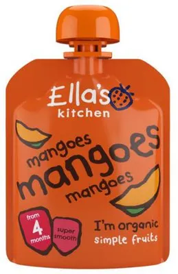Productafbeelding van Ella's Kitchen Mango knijpzakje 4+ maanden (70 gr)
