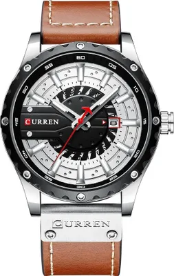 Image de Montre CURREN HA-14245 Marron / Argenté pour Homme KP14245