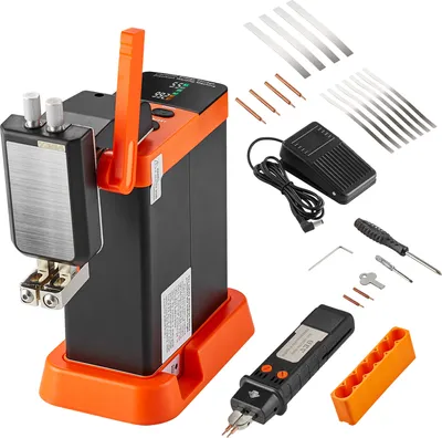 Produktbild von SucceBuy Batterie-Punktschweißgerät – 14,5 kW Kondensator-Energiespeicher. Wird mit 73B-Schweißstift und 801D geliefert. Zwei Schweißmodi für 0,1–0,3 mm reines Nickel. Hochleistungsgerät für Batterien.