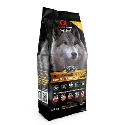 Produktbild von alpha spirit Dog Complete Soft Food Freiland-Geflügel 1,5kg