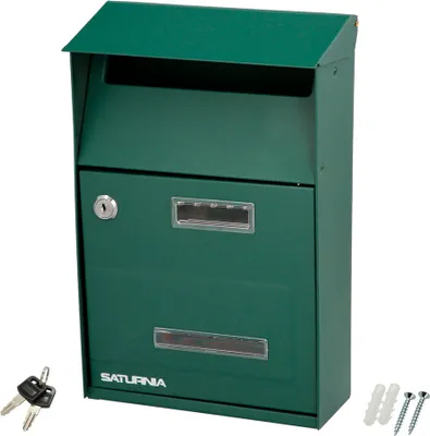 Obrázek produktu pro Venkovní poštovní schránka Country Green 215 x 320 x 105 mm.