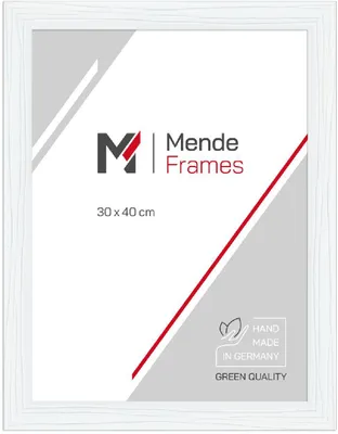 Produktbild von MendeFrames H370 Bilderrahmen Antireflexglas weiß 18x24 cm