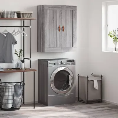 Produktbild von vidaXL Wandschrank Grau Sonoma 69,5x34x90 cm Holzwerkstoff