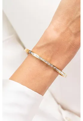 Zdjęcie produktu dla Elegancka, masywna bransoletka z kryształami MCB250230G