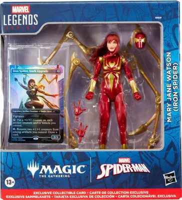 Immagine prodotto di Marvel Legends Mary Jane Iron Spider + Carta in Foglia Magica 15 cm