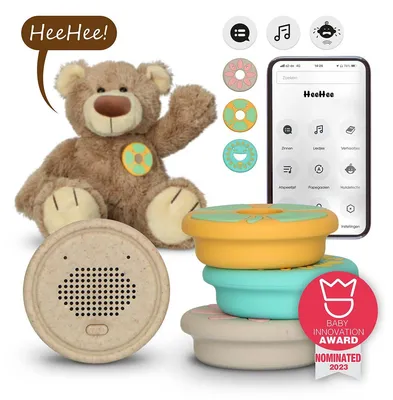 Produktbild von Alecto Baby HeeHee - Sprachknopf, macht Ihr Kuscheltier zum interaktiven Freund