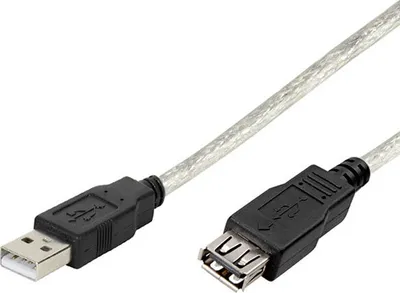 Produktbild von ViVanco™CE U5 18 USB-Kabel 1,8 m USB A Transparent