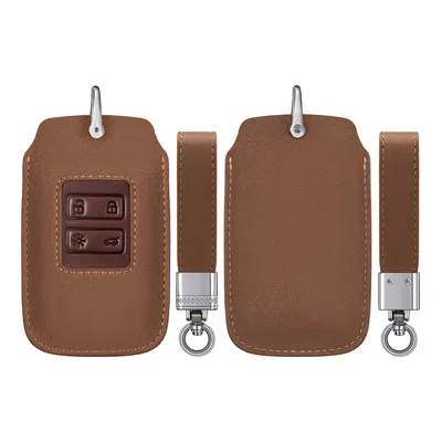Produktbild von kwmobile Autoschlüssel Kunstleder Hülle kompatibel mit Renault 4-Tasten Smartkey Autoschlüssel (nur Keyless Go) - Schlüsselhülle Schlüssel Case -