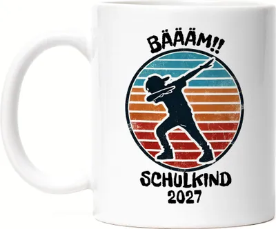 Produktbild von Bääm! Schulkind 2027 Tasse Einschulung Geschenk Schulanfang Schule