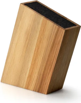Immagine prodotto di CONTINENTA Messerblock mit flex, Einsatz schräg, Eiche 28,5x8x20 cm 4150 4017167415000