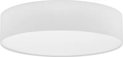 Produktbild von EGLO Deckenlampe Pasteri, 3 flammige Deckenleuchte Modern, Wohnzimmerlampe aus Textil und Kunststoff in Weiß, Flurlampe Decke mit E27 Fassung, Ø 57 cm