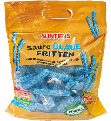 Productafbeelding van Suntjens Zure Blauwe Frieten (1000 gr)