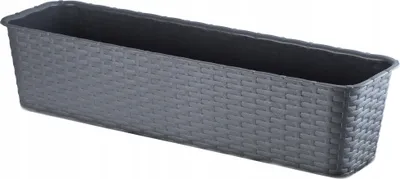 Produktbild von KADAX Balkon-Blumentopf 60 cm Rattan