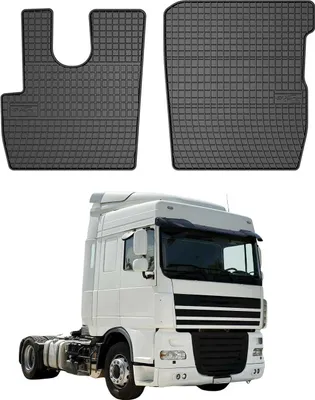Image de 2014-2025 DAF XF 106 Tapis de sol en caoutchouc noir 2 pcs