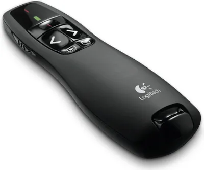 Produktbild von Logitech R400, RF, USB, AAA, Schwarz