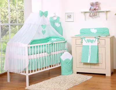 Produktbild von 5-teiliges Kinderbett-Set - Babybett-Set - Hautfreundliche Baumwolle für einen erholsamen Schlaf