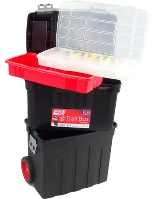 Produktbild von TAYG - WERKZEUGKOFFER - MIT ROLLEN - 470 x 290 x 630 mm - MIT ABLAGEFACH UND SORTIMENTSKASTEN