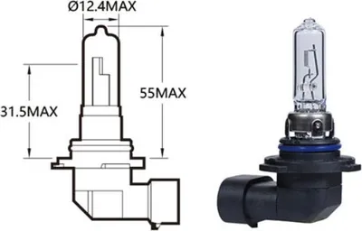 Zdjęcie produktu dla Hauptscheinwerferlampe 12V 60W HB3 P20D