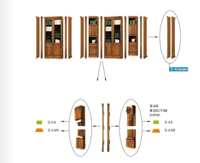 Produktbild von Robuster Arbeitszimmer Büroschrank Luxusmöbel Designer Edle Schränke