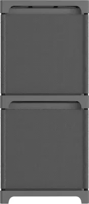 Produktbild von Stabli Würfelregal mit 4 Boxen Grau 69x30x72,5cm Stoff - DE989275 - Bücherregale