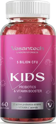 Zdjęcie produktu dla Vesantech Kids, probiotyk dla dzieci, 5 miliardów CFU, 60 żelek