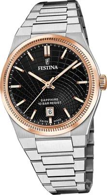 Produktbild von Festina Herrenuhr Swiss Made Armbanduhr Edelstahl silber D2UF20065/4
