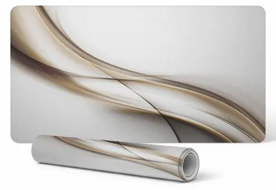 Produktbild von Rutschfeste Schreibtischunterlage mit abstraktem Wellenmuster, 90 x 45 cm