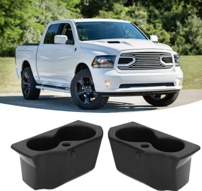 Immagine prodotto di 2 pezzi portabicchiere pannello porta sinistra destra 5NN24XXXAA sostituzione per Dodge Ram 1500 2500 3500 4500 5500 2009-2021