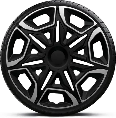 Produktbild von Radkappen Radzierblenden SATZ (4Stück) 14 Zoll VARIDO SILVER BLACK Z499633