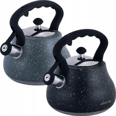 Produktbild von Wasserkocher mit Edelstahlpfeife 2,7 L INDUKTION KAMILLE KM-1091