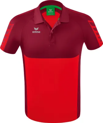 Produktbild von Erima Six Wings Poloshirt Rot/Bordeaux