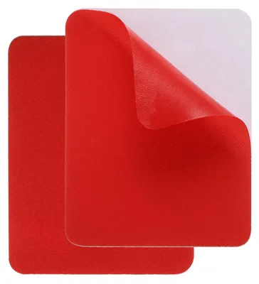 2 selbstklebende Reparaturflicken, 9,5 x 12,5 cm, rot, wasserdicht
