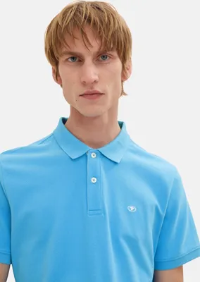 Produktbild von Tom Tailor Poloshirt Basic Polo Kurzarmshirt mit Logo-Stickerei