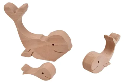 Produktbild von Mini-Hasenstatue aus Holz, Handgefertigtes Tierornament für die Heimdekoration