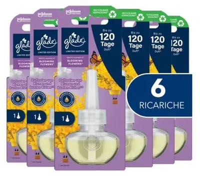 Produktbild von Glade Electric Scented Oil Duftstecker Nachfüller, Limited Edition Frühling, 6 x 20 ml