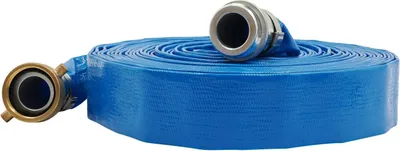 Immagine prodotto di Tubo per acqua - Tubo piatto - 38 mm x 15,24 m - Lavaggio posteriore per piscina - Pompaggio/drenaggio - Industria e agricoltura - Blu