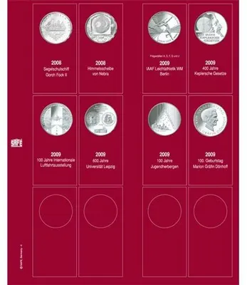 Produktbild von SAFE Ergänzungsblatt 7342-5 für 10-Euro-Münzen 2010-2012