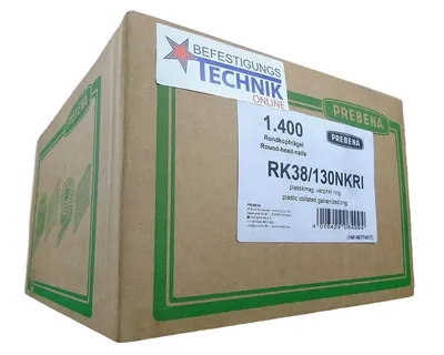 Produktbild von 20° RK Streifennägel 3,8x130mm ring verzinkt für Nagler Bostitch Prebena Paslode KMR BeA 1,4M