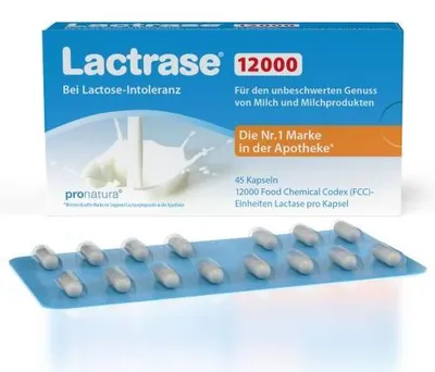 Image de Lactrase 12.000 Fcc gélules 45 pc