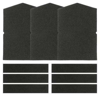 3er-Set Schaumfilter für Miele Wärmepumpentrockner, 282 x 196 x 4 mm