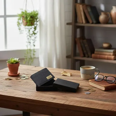 Immagine prodotto di Portafoglio portamonete Canvas RFID blk